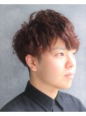爽やかニュアンスマッシュツーブロックショートスマートマッシュ