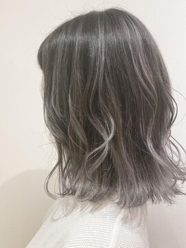 ネオヘアー 曳舟店(NEO Hair) シルバーバレイヤージュ/曳舟ダブルカラーハイライト