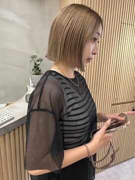 グロー 大宮(GLROW) ぷつっとボブ ボブ ベージュ haruhi 【大宮】