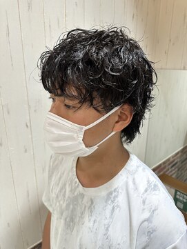 ソワン ドゥ ブレス 立花店(soin de brace) メンズツイストスパイラルパーマ