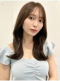 韓国風前髪×ショコラアッシュ/くびれヘア【Loom.林】