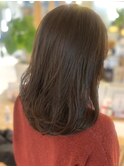 ブリーチなし赤み消しマロンベージュミディアムレイヤー