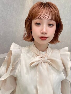 アッシュ 笹塚店(Ash) グレーベージュ/斜めバング/フレンチガーリー/ネイビー[笹塚]