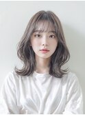 透明感アイスグレージュ【髪質改善 前髪カット 韓国風　梅田】１