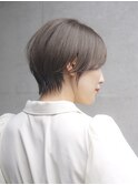 ショート/ アッシュブラウン/前髪あり/イメチェン