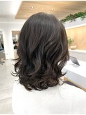 ミディアム　ゆるふわカール