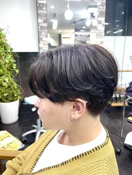 ヘアーメイクロージー 八軒店 (HAIR MAKE ROSY) ツイストスパイラルパーマツーブロックマッシュメッシュフェード