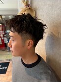 ニュアンスパーマ×刈り上げスパイキー