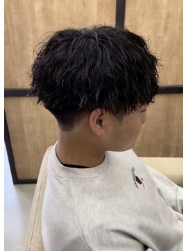 メンズギフト(men's GIFT) ツイストスパイラル波巻きパーママッシュツーブロック刈り上げ