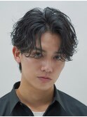 フェザーショートフェザーパーマニュアンスパーマショートヘア