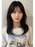 結べる位でレイヤーカットが可愛いs