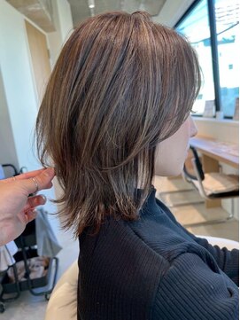 コンティロミー(CONTI ROMMY.) ウルフカット☆細めハイライト髪質改善くすみベージュ白髪ぼかし