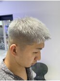 ハイトーンホワイトシルバーカラーダブルカラー成増
