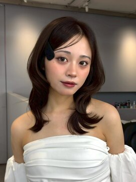 ノク 渋谷(nok) ケンニプモリ_暗めカラーグランマッシュデザインカラー