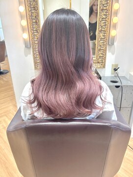 コワファースト  させぼ五番街店(COIFF1RST) 大人ピンクバレイヤージュ