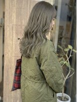 ニコリヘアワークス(nicori hair works)&nbsp;ロング×ハイトーン×オリーブベージュ2