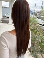 クレヨン ケース(Crayon case) ナチュラルショコラアッシュチャコールグレー艶カラーロングヘア