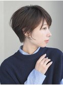 前下がりショート・ボブ/パーマ/前髪なし/30代/40代/50代/長め