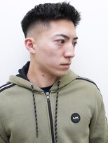 ヨファ ヘアー 芦屋店(YOFA hair)&nbsp;メンズカットアップバングスキンフェードスパイキーショート0405