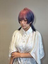 アマス 平塚店(Amas) wolf cut × design color