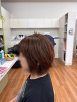 テラス 古河店&nbsp;大人女性の白髪ぼかし　ピンクブラウン