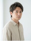 清潔感バツグン　爽やかアップバングショート