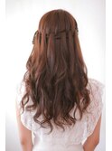 【下北沢＊I'll b hair＊】パーソナルカラー 縄編みハーフアップ