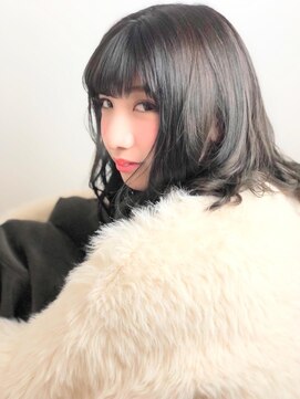 エルパティオ(EL PATIO) オフェロ　抜け感ハイライト　ダークグレー