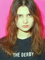 ダービー(THE DERBY)&nbsp;【THE DERBY】MILKYBEIGELONG #マニッシュ#美髪#ネイビーカラー