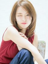ふんわり大人カワイイ上品小顔ミディアムボブ