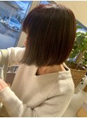 バリカットでぱっつんボブ@サロンスタイル