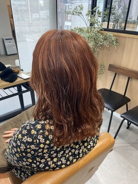 テラスヘア 新潟駅南(TERRACE hair) 春夏カラー*オレンジカラー