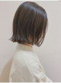 【morio熊本】ぱつんと切りっぱなしボブ.k