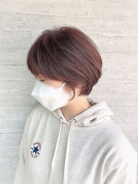 バーチョ(bacio) ピンクベージュショートボブ【麻生/札幌ショート/白髪】