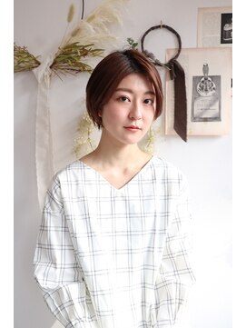 メモリーズ 銀座(Memories) 前髪なしでも顔型と骨格診断で似合わせショートヘア