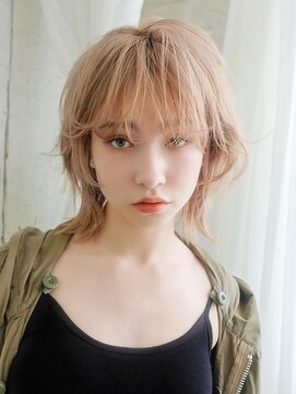 アルバム 銀座(ALBUM GINZA) ウルフレイヤー_こなれミディホワイトグレージュ_9178