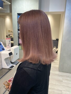 ヘアー ミッション 心斎橋店(hair Mission) ペールピンクカラー