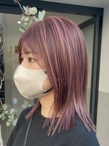 ゼスト クレス(ZEST Cres)&nbsp;【cres奈佳子】モーヴピンクハイライト