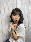 【小学生カット】【中学生カット】【学割U24】【ボブ】外ハネ