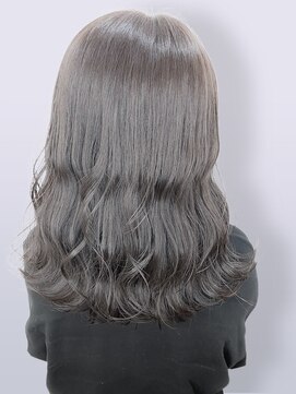 アース 上本町店(HAIR&MAKE EARTH) 大人可愛い大人美人ふんわりカール小顔カットショコラアッシュ