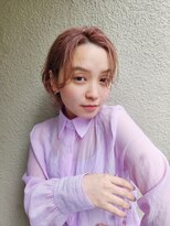 スーハ 恵比寿(SUUHA)&nbsp;大人かわいい耳かけモードショートくびれボブ/ピンクカラー