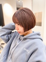 テトラ バイ ネオリーブ 横浜西口店(tetra by neolive)&nbsp;横浜★ピンクベージュのミルクティーボブ