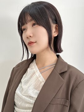 サクラ オモテサンドウ(SAKURA) 外ハネボブ×ぱっつん前髪×ボブレイヤー 表参道