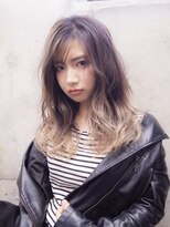 ジェニーバイメノン(JENNIE by Menon)&nbsp;小顔　ことりベージュ　グラデーションカラー　前髪