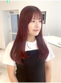 ブリーチなしチェリーピンク