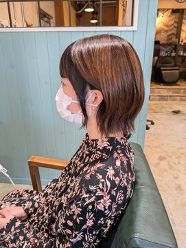 ヘアーサロン キー(Hair salon key) くびれショートボブ