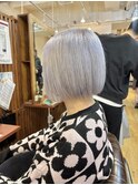 あやか流！ボブ×ホワイトシルバー