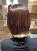 20代30代大人ガーリーメルティカラーことりベージュ外ハネボブ