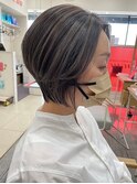 脱白髪染め白髪ぼかしハイライト/アッシュブラウン/30代40代50代