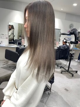 キング(K!ng) 縮毛矯正髪質改善ハイライトレイヤーカット枚方美容室エクステ